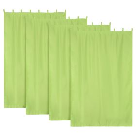 4 pcs W54*L84in Outdoor Patio Curtain/Green Glow