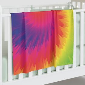 Baby Swaddle Blanket, Tye Dye Geometric Print