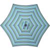 Outdoor Patio 8.7-Feet Market Table Umbrella with Push Button Tilt and Crank; Blue Stripes With 24 LED Lights[Umbrella Base is not Included]