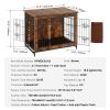 VEVOR Dog Crate Furniture, 32 inch Wooden Dog Crate with Double Doors, Heavy-Duty Dog Cage End Table with Multi-Purpose Removable Tray, Modern Dog Ken