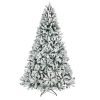 7.5ft Automatic Tree Structure PVC Material Green Flocking 1450 Branches Christmas Tree