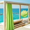 4 pcs W54*L84in Outdoor Patio Curtain/Green Glow