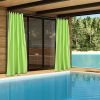 4 pcs W54*L84in Outdoor Patio Curtain/Green Glow