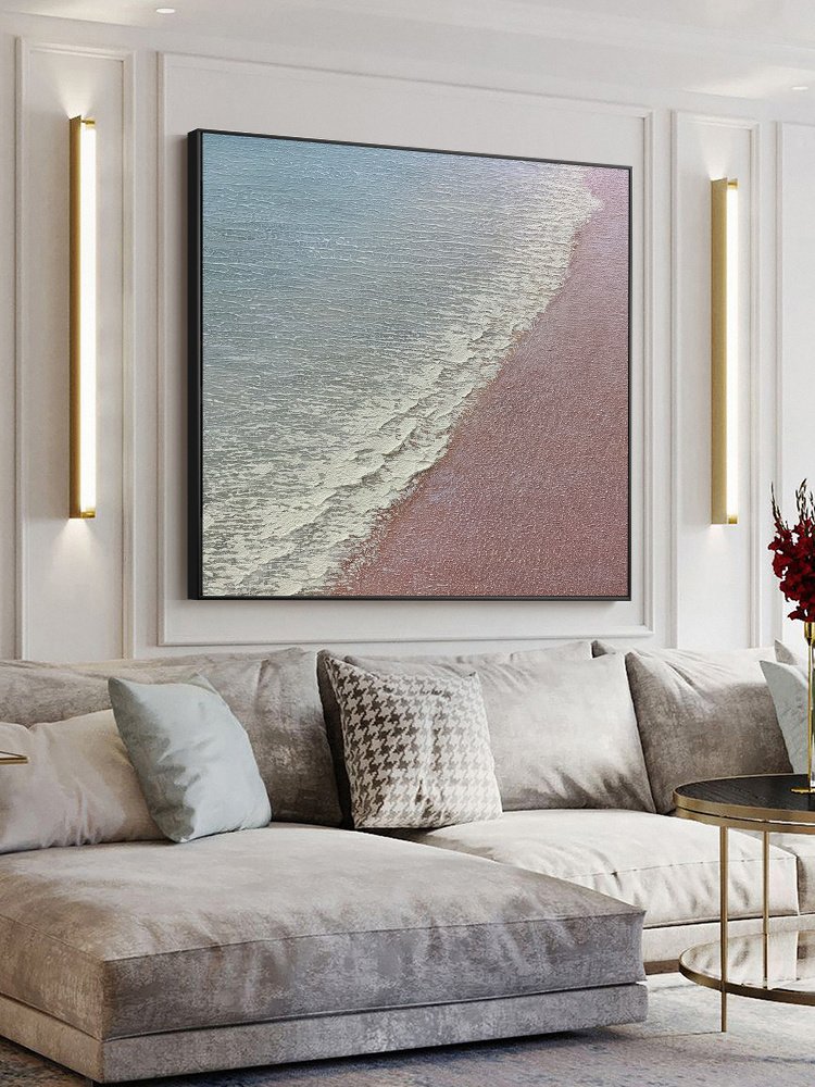 100% Handmade Abstract simple pure thick ocean sea landscape modern Oil Painting Modern Living room Home Decoration 100% Handmade Abstract simple pure thick ocean sea landscape modern Oil Painting Modern Living room Home Decoration