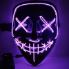 Black V Halloween Horror Glowing Mask