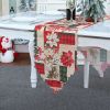 180x35cm Christmas Table Runner Cloth Merry Christmas Decoration for Home Tablecloth Xmas Ornament Navidad Natal New Year Gift