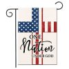 1pc Printed Garden Flag; Patriotic 4th Of July Memorial Day Independence Day Flag; Yard Outdoor Flag; Yard Decoration; Yard Supplies; Party Decor; Hol