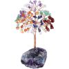 1pc Natural Crystal Tree Crystal Hair Ore Fluorite Base Rich Tree Chakra Amethyst Powder Crystal Ornaments