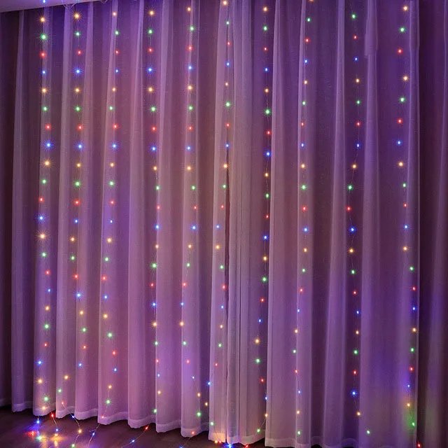 Christmas Lights Curtain Garland Merry Christmas Decorations For Home Christmas Ornaments Xmas Gifts Navidad 2024 New Year Decor Multi-Color Christmas Lights Curtain Garland Merry Christmas Decorations For Home Christmas Ornaments Xmas Gifts Navidad 2024 New Year Decor Multi-Color