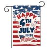 1pc Printed Garden Flag; Patriotic 4th Of July Memorial Day Independence Day Flag; Yard Outdoor Flag; Yard Decoration; Yard Supplies; Party Decor; Hol