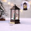 1pc Christmas Lantern Decoration; Vintage Style Hanging Electric Candle Oil Lamp; Christmas Ornaments For Tables & Desks; Holiday Home Decor