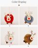 Cute Felt Wooden Elk Christmas Tree Decorations Hanging Pendant Deer Craft Ornament Christmas Decorations for Home